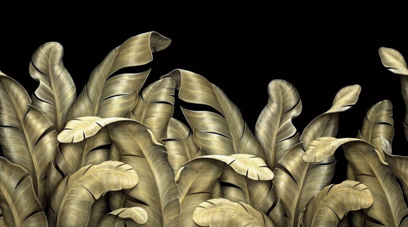 Фотошпалери Золоте бананове листя