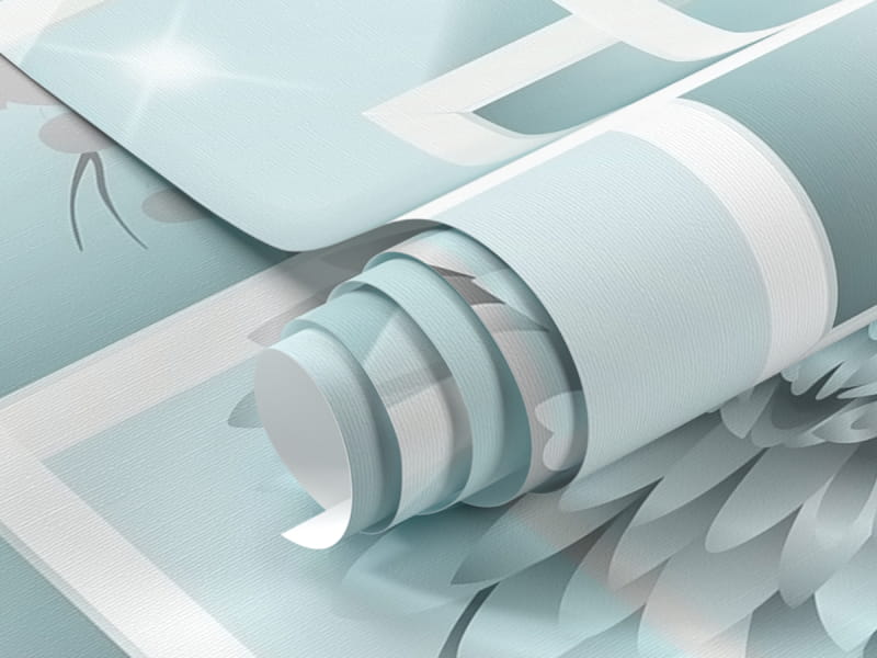 Фотообои Цветущий утренний сад 3Д фрагмент #1