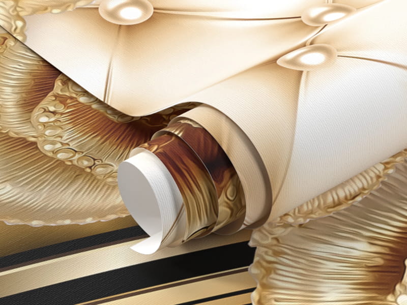 Фотошпалери Троянди та перли 3Д фрагмент # 1