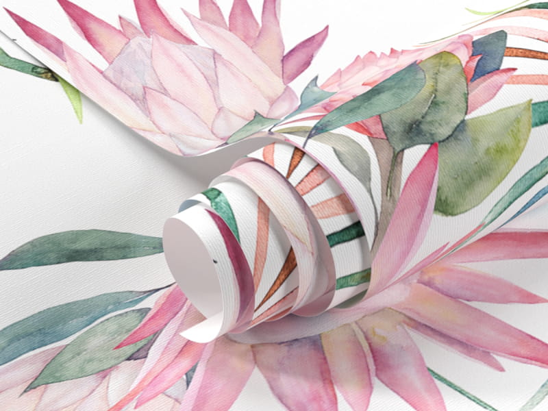 Фотообои Тропические утренние цветы фрагмент #1