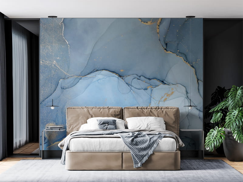 Фотошпалери Ранковий туман в інтер'єрі спальні