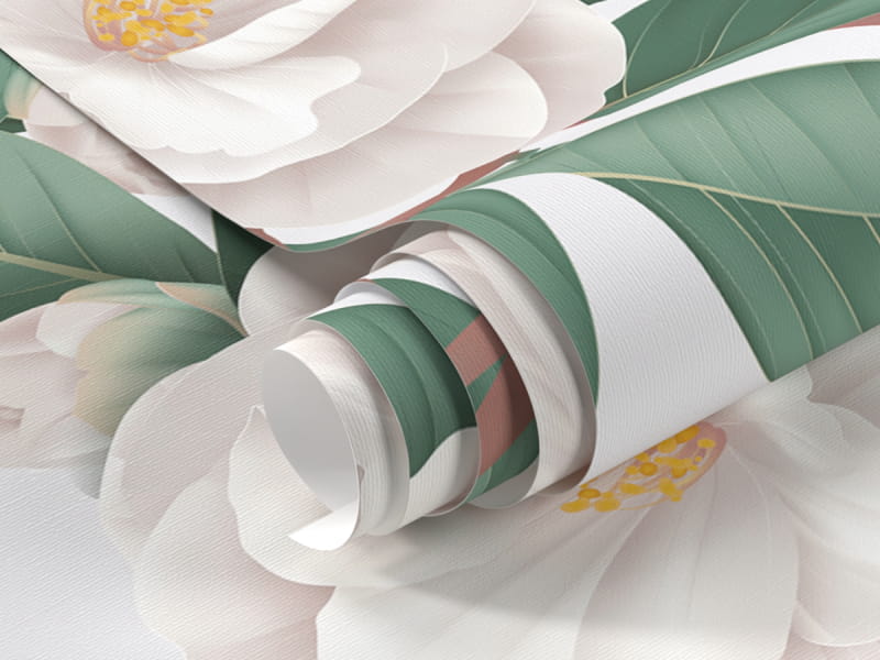 Фотообои Белые цветы фрагмент #1