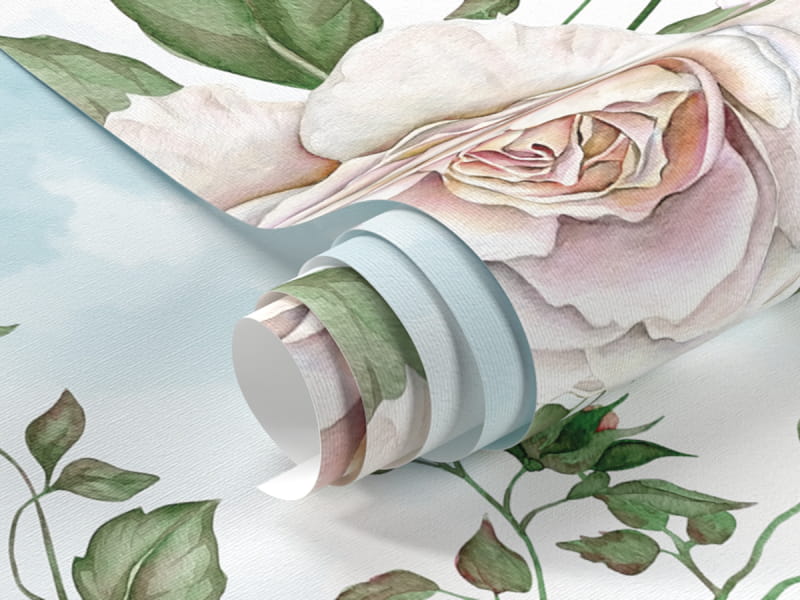 Фотообои Нежное цветение роз фрагмент #1