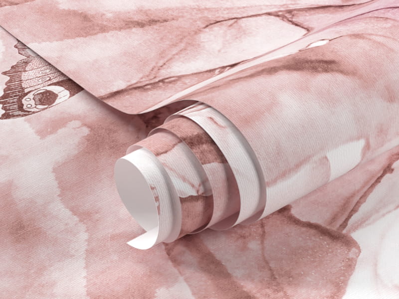 Фотошпалери Метелики над рожевим морем фрагмент # 1