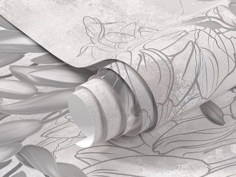 Фотообои Нарисованные цветы фрагмент #1