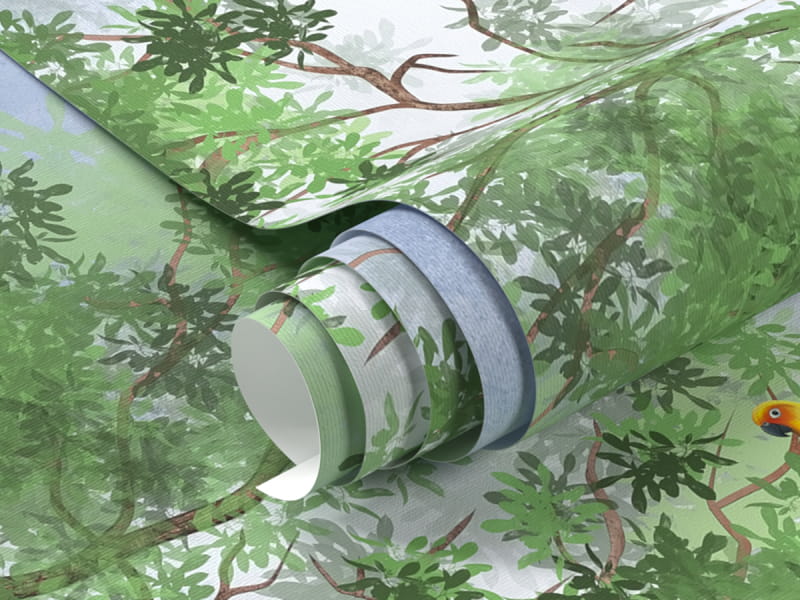 Фотошпалери Малюнок гілки дерев фрагмент # 1