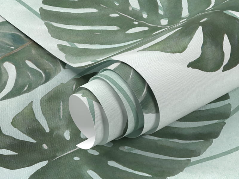 Фотообои Рисунок монстеры фрагмент #1