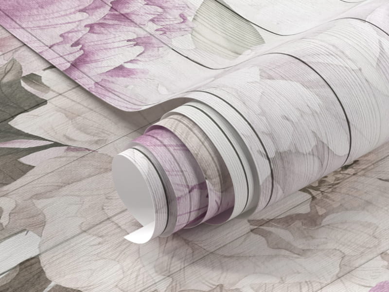 Фотообои Акварельные пионы фрагмент #1