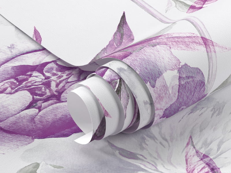 Фотообои Фиолетовые пионы фрагмент #1