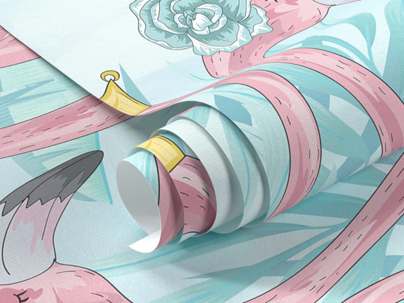 Фотошпалери Красиві фламінго фрагмент # 1