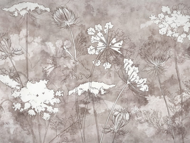 Фотошпалери Поле квітів, малюнок