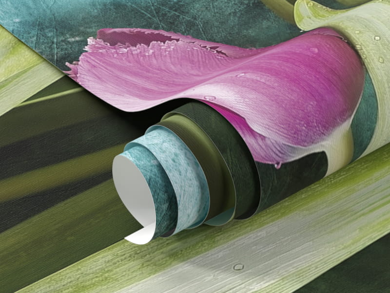 Фотообои Сиреневые тюльпаны фрагмент #1