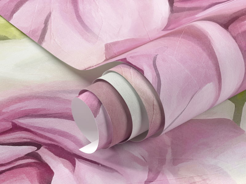 Фотообои Красивые розовые розы фрагмент #1