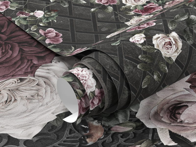 Фотообои Сад цветущих роз фрагмент #1