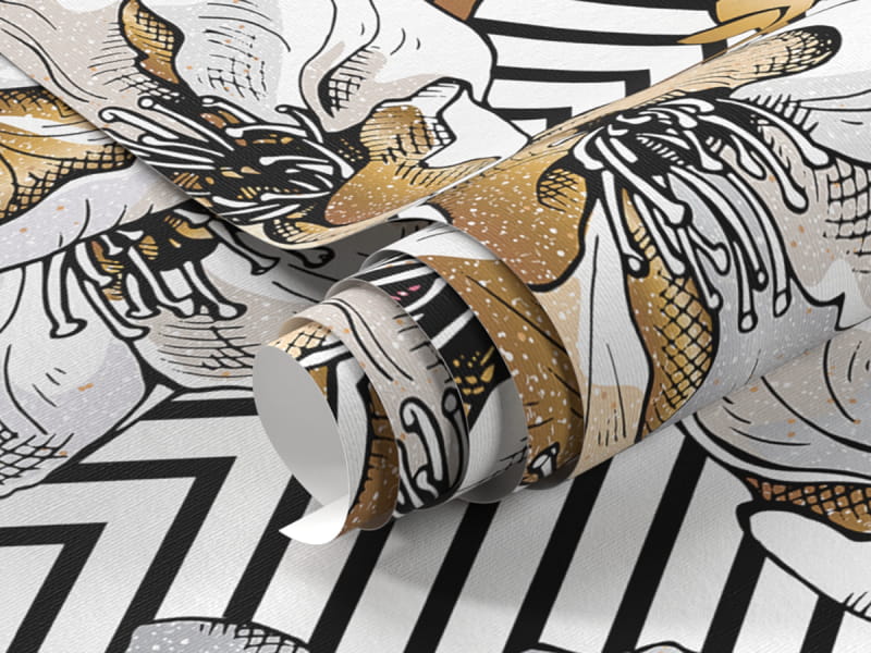 Фотошпалери Золота сакура фрагмент # 1