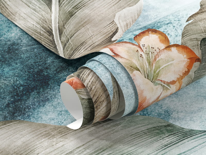 Фотошпалери Квіти аквареллю фрагмент # 1