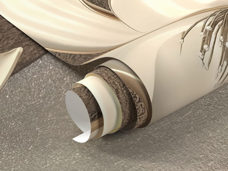 Фотошпалери Золоті 3Д квіти фрагмент # 1