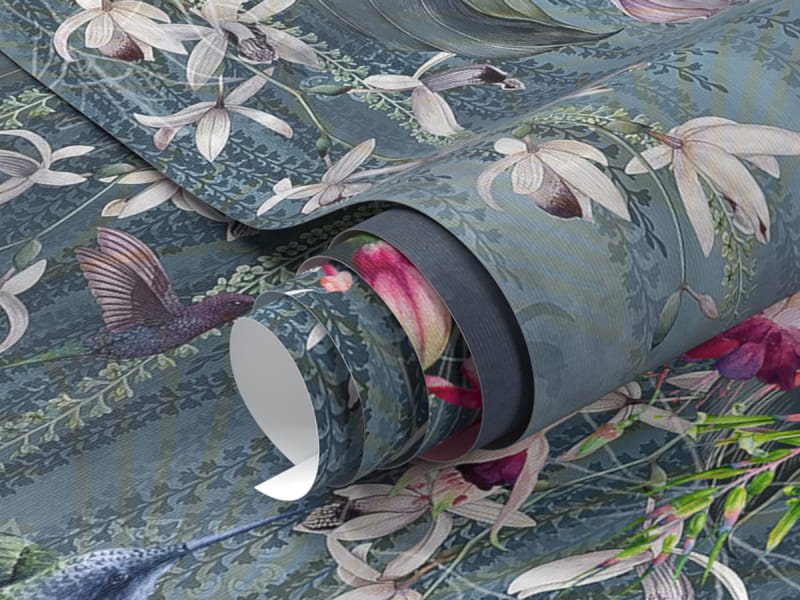 Фотошпалери Колібрі в саду фрагмент # 1