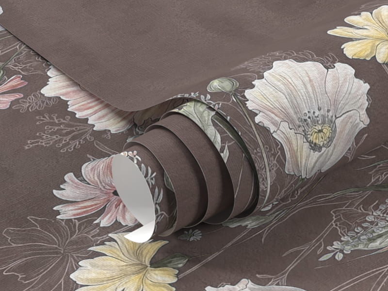 Фотообои Поле полевых цветов фрагмент #1