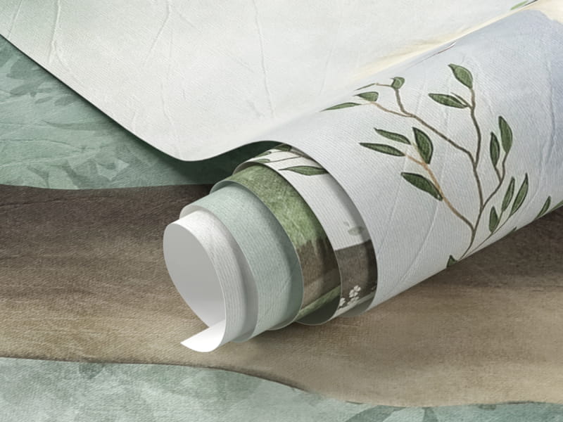 Фотообои Сакура белого цвета фрагмент #1