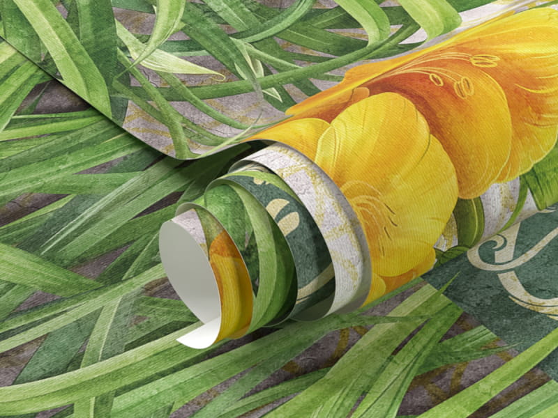 Фотошпалери Жовті лілії фрагмент # 1