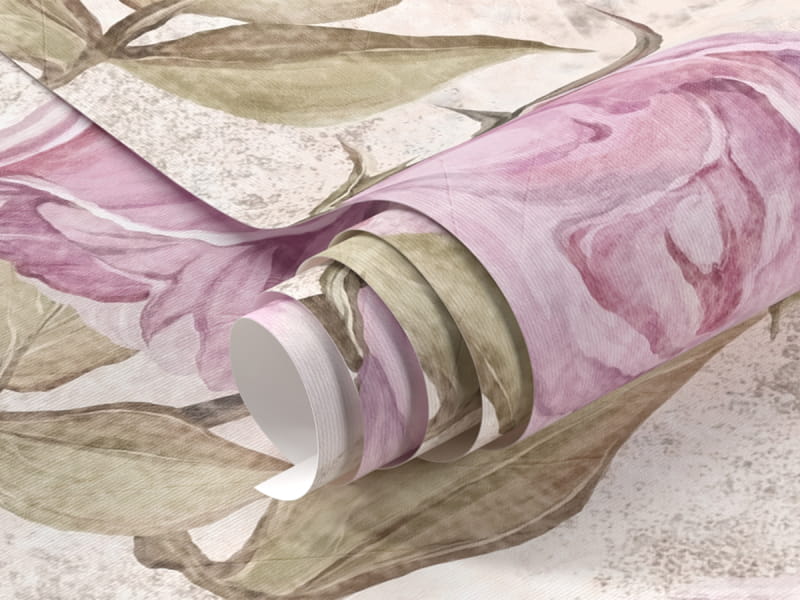 Фотообои Светлые розовые розы фрагмент #1