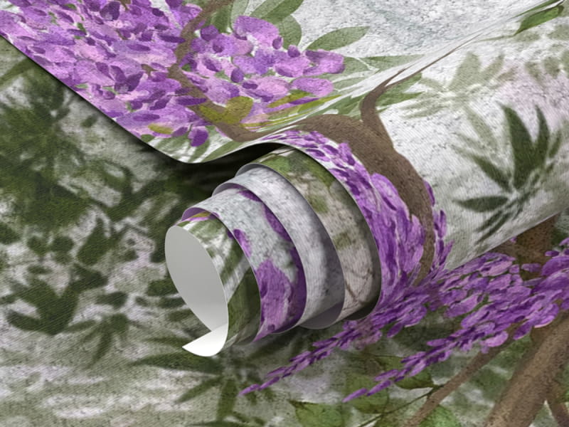 Фотообои Цветение глицинии фрагмент #1