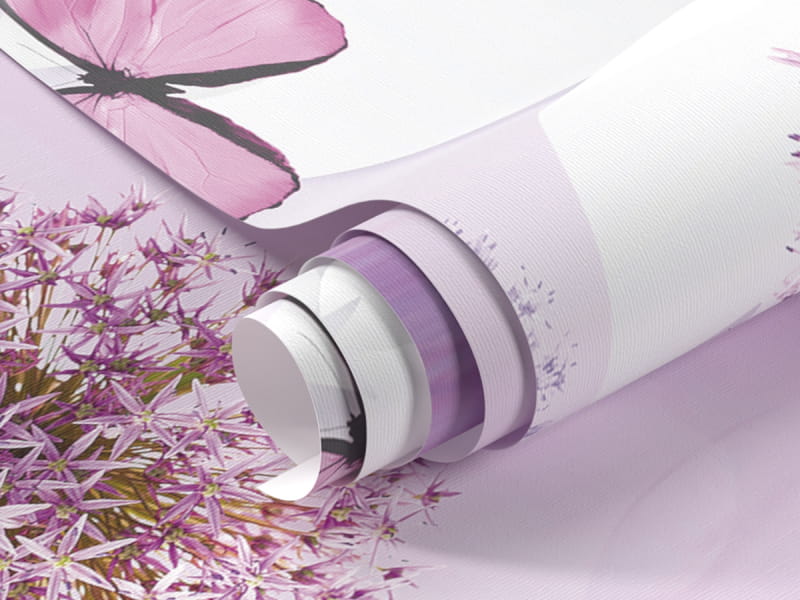 Фотообои Сиреневые цветы 3Д фрагмент #1