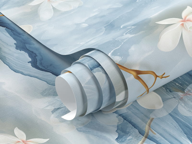 Фотошпалери Квітуча біла магнолія 3Д фрагмент # 1