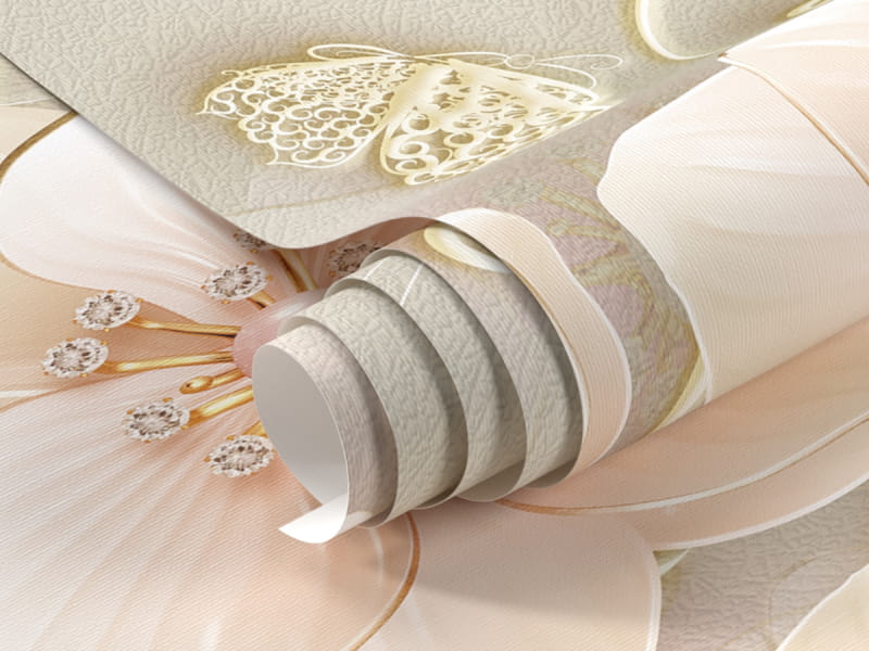 Фотошпалери Квіти жасмину 3Д фрагмент # 1