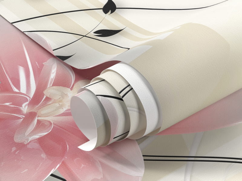 Фотообои Розовые лилии 3Д фрагмент #1