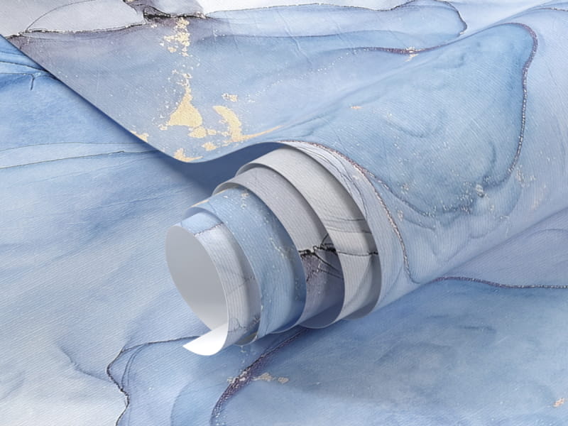 Фотообои Светло-голубой флюид фрагмент #1