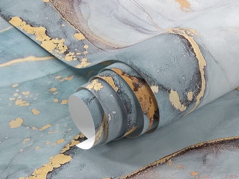 Фотошпалери Блакитний флюїд арт фрагмент # 1