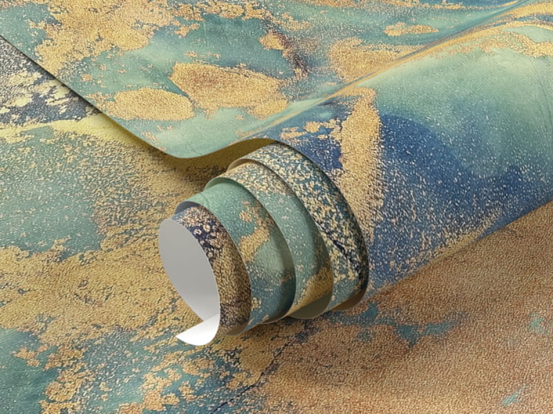 Фотошпалери Північне сяйво, флюїд арт фрагмент # 1