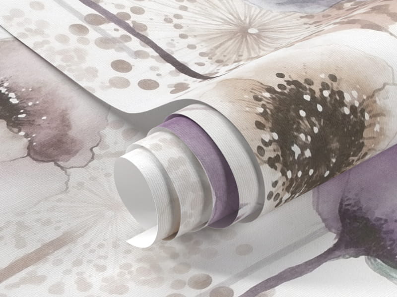 Фотообои Сиреневые маки фрагмент #1