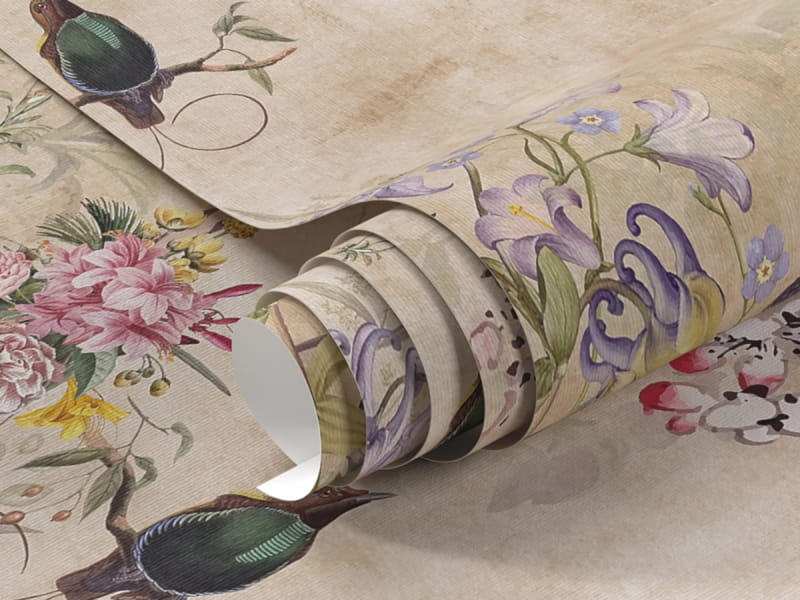 Фотообои Цветущий райский сад фрагмент #1