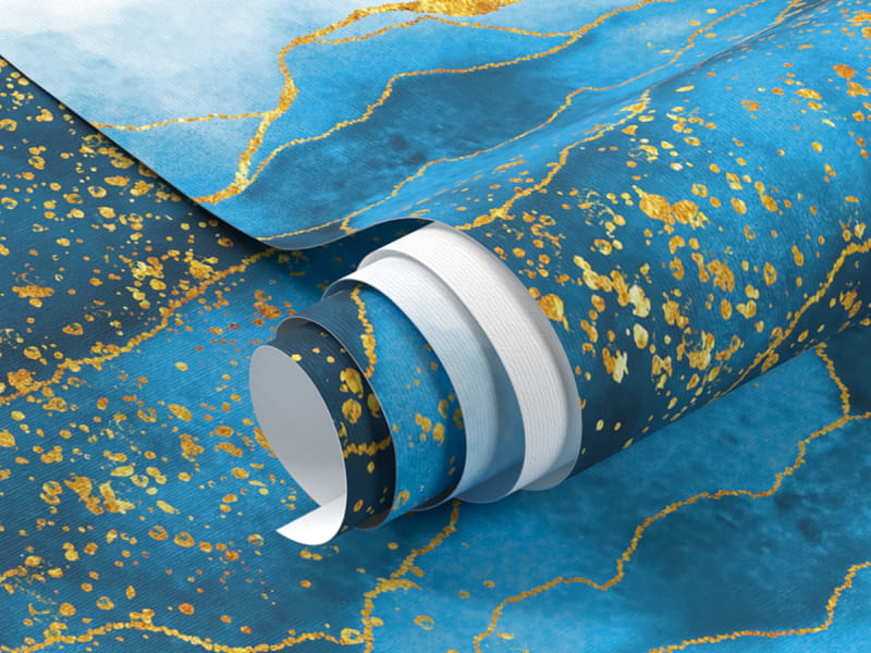 Фотообои Лазурная гладь, флюид фрагмент #1