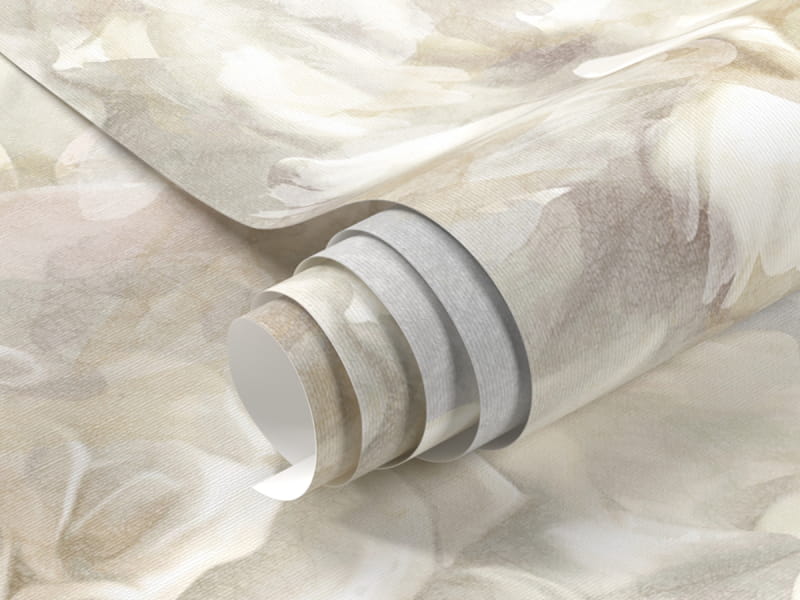 Фотообои Цветение белых пионов фрагмент #1