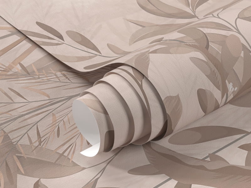 Фотообои Бежевые листья, рисунок фрагмент #1