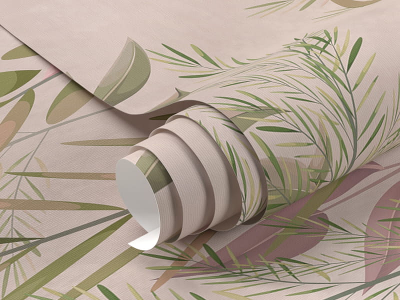 Фотообои Пастельная листва фрагмент #1