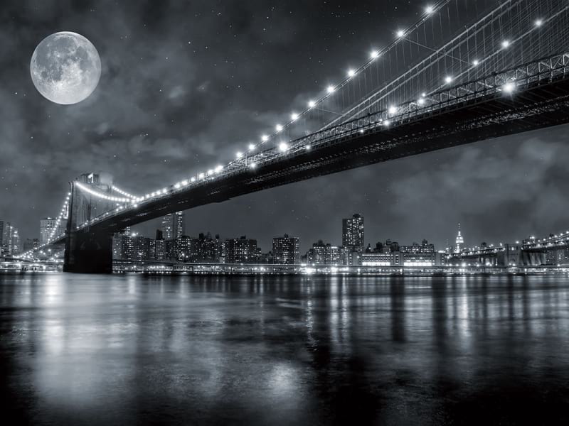 Фотообои Чёрно-белый мост