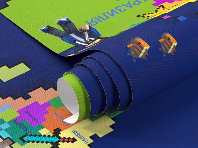 Фотообои Карта в стиле Майнкрафт фрагмент #1