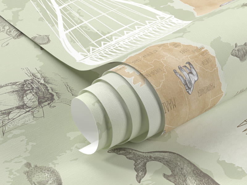 Фотообои Карта приключений, УКР фрагмент #1