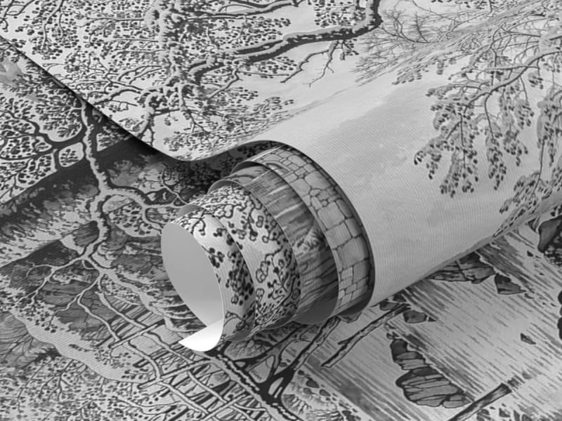 Фотообои Перкрасный парк, фреска фрагмент #1