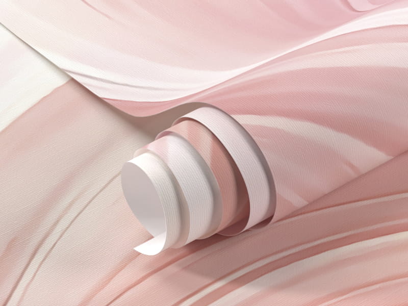 Фотообои Розовая абстракция, акварель фрагмент #1