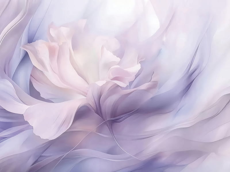 Фотообои Фиолетовый акварельный цветок