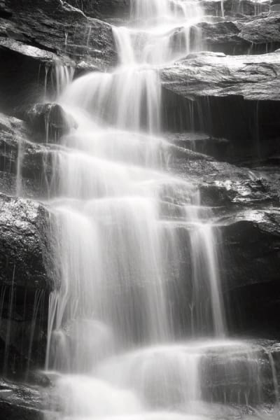 Фотошпалери Чорно-білий водоспад