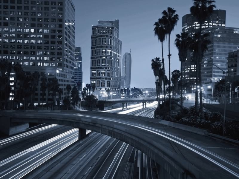 Фотообои Лос-Анджелес трафик