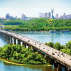 Миниатюра фотообоев Мост Патона, Киев