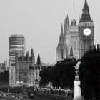 Превью фотообоев Лондон чёрно-белый